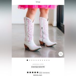 Nib White & Pink Lane boots